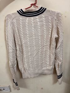 Striped V-Neck Sweater