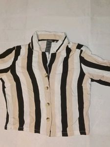 Striped Button-Down Shirt