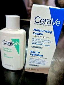 CeraVe Foaming Cleanser & Moisturizing Cream