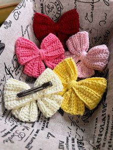 Cute Crochet Hair Bows Random 1 clip