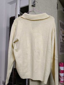 Vintage Yellow Polo Sweater