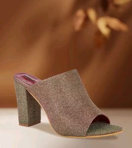 SHOETOPIA Women Copper Woven Design Mules 👠