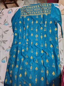 Aurelia Blue Printed Kurta