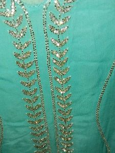 Aqua Embellished Kurti