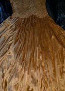 Beautiful Tan Colour Wedding Gown