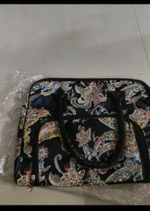 Big embroidered handbag new with tag