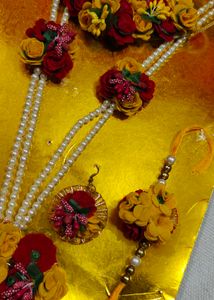Floral Jewelry Set For Haldi