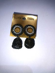 Black Oxidize Jhumka