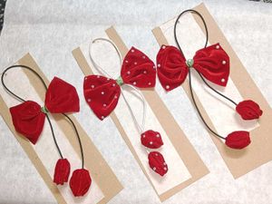 Velvet tulip Scrunchies....