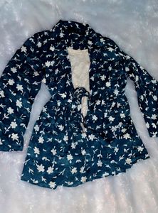 Floral Print Double Layered Top🌸✨