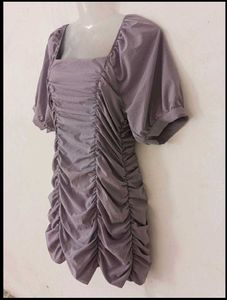 DOUBLE RUCHED BODYCON DRESS