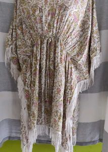 Floral Print Kaftan Dress