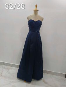Elegant Navy Blue Gown