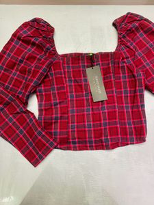 Tokyo Talkies Plaid Top