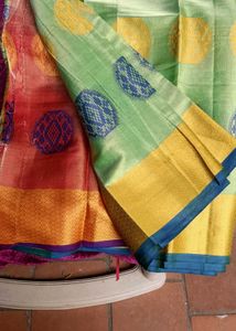 Green &amp; Blue Saree