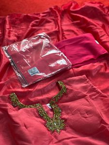ETHNIC WEAR WITH LEGGINGS AND NET SHAWL