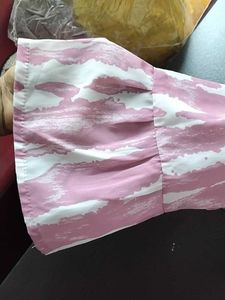 Pink Patterned Midi Dress