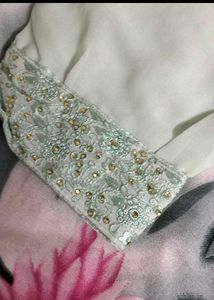 Mint Green Embroidered Kurti Set