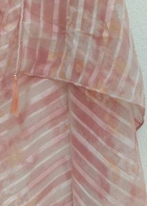 Peach Colour Wearable Scarf