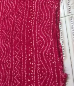beautiful magenta - pink bandhini print kurti