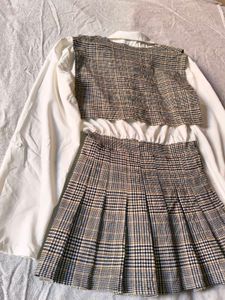 Korean Plaid Jumper Dress