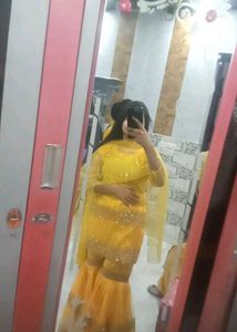 Yellow Sharara Suit