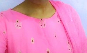 Beautiful Pink Anarkali Suit With Dupatta