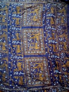 Vintage Batik Print Saree