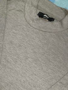Gray Long Sleeve Top