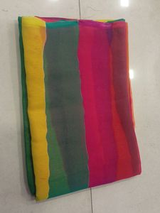Multicolored Georgette Saree