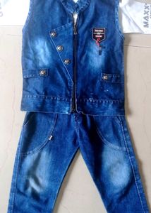 3 Piece Denim Dress For Boys