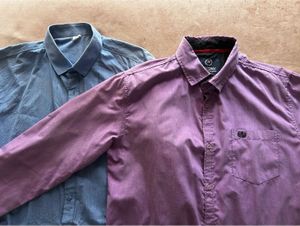 Blue & Purple Shirt (Combo of 2)