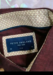 Peter England Maroon Shirt