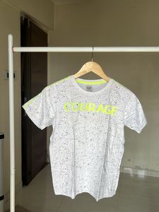 White 'Courage' Graphic Tee