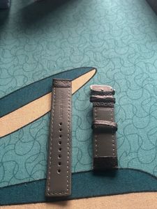 Dark brown Genuine Leather Watch Strap