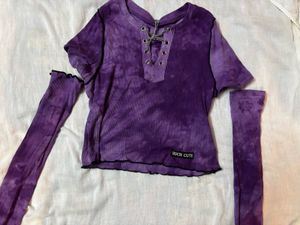Y2k Top sleeves detachabletop💜