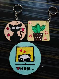 Handcrafted Keychain & Fridge Magnet