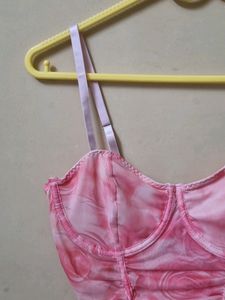 Ruched Pink Bodysuit