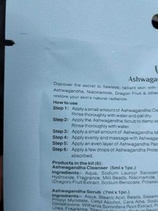 Vedic Line Ashwagandha Facial Kit