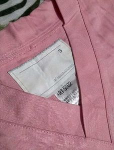 Combo Deal! Brown Off-Shoulder + Pink Scrub Top