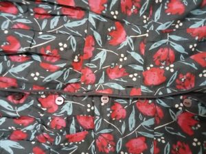 Buttoned Floral Dress
