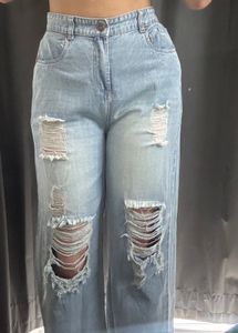 Wide Leg , High Waist , Denim Jeans