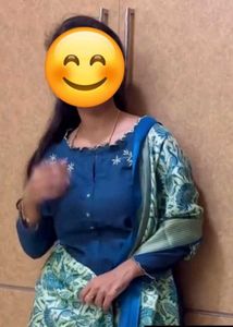 Floral Cut Neck Embroidery Kurta Set