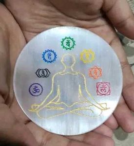 7 Chakra Selenite Charging Plate 🧘‍♀️