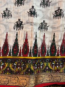 Elegant Warli Printed Saree