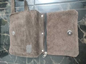 Combo Of 2 Mini Bags - One Silicon and 1 Leather