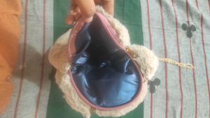 Vintage Cute Fur soft sling bag Totally New