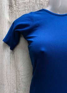 Blue Fit &amp; Flare Dress