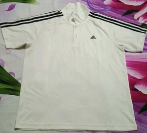 Adidas Striped Polo Shirt