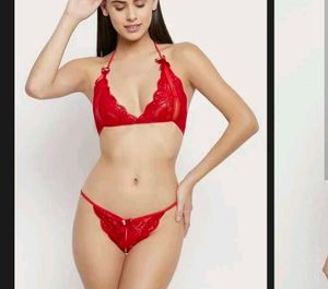 Red Lace Lingerie Set